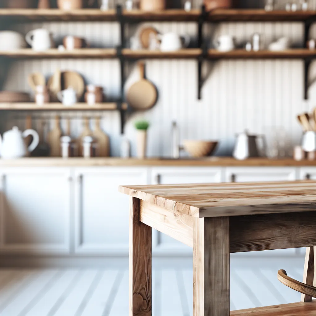 Rustic kitchen contact space